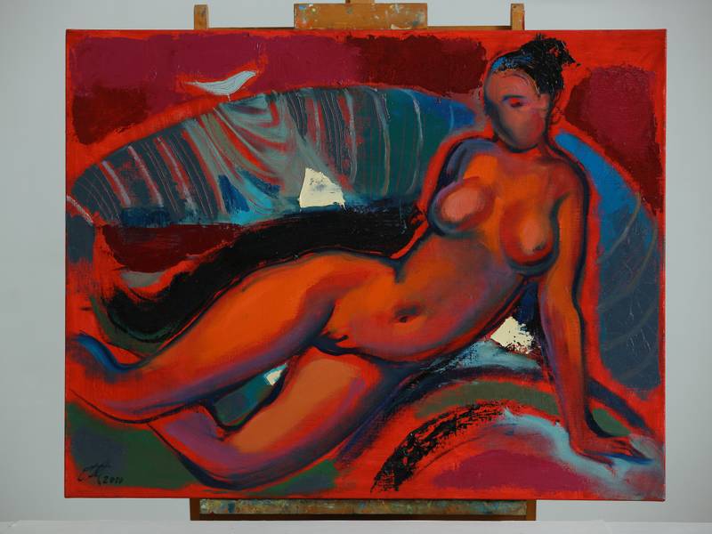 Young woman Fine Art Painting Myroslava Perevalska - Subjektiv.art