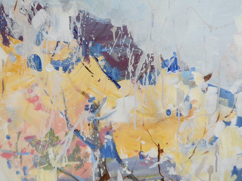 Spring garden Impressionistic Painting Yehor Dulin - Subjektiv.art