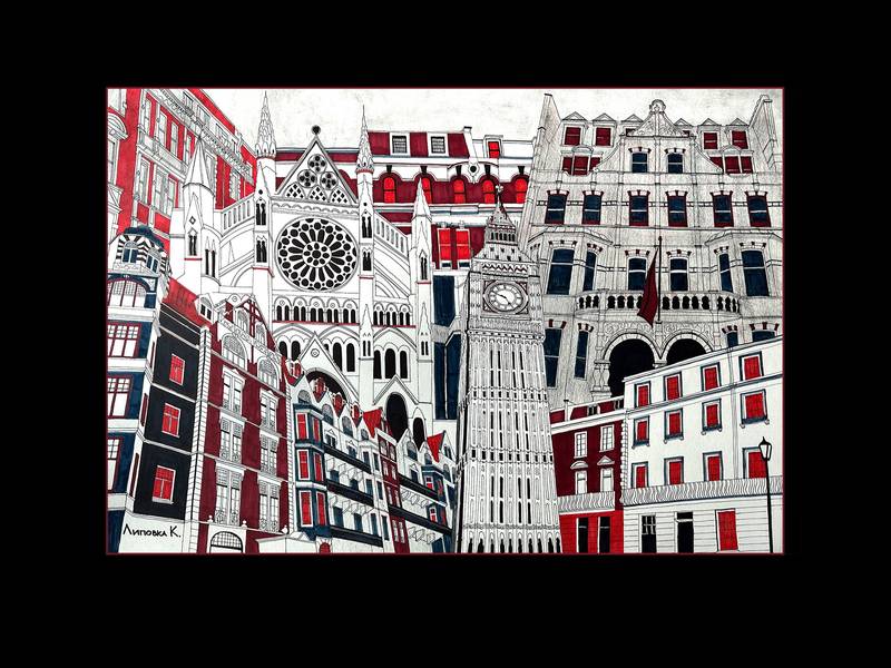 Space versions. London Fine Art Painting Katerina Lipovka - Subjektiv.art