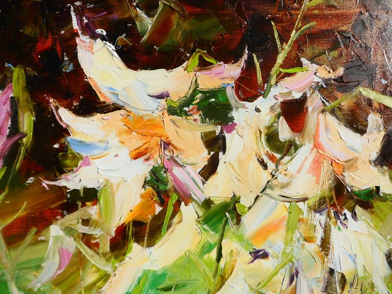 " Lilies flowers" Fine Art Painting Yehor Dulin - Subjektiv.art