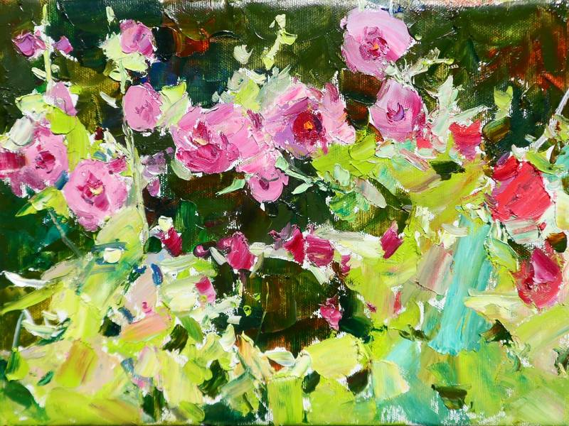 "Mallow" Expressive and gestural Painting Yehor Dulin - Subjektiv.art