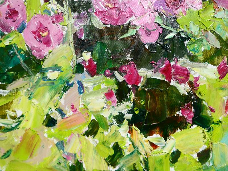 "Mallow" Expressive and gestural Painting Yehor Dulin - Subjektiv.art