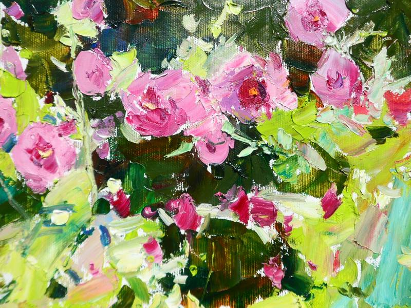 "Mallow" Expressive and gestural Painting Yehor Dulin - Subjektiv.art