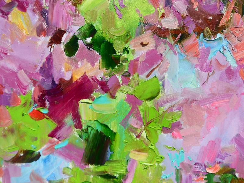 " Azalea Flowers" Fine Art Painting Yehor Dulin - Subjektiv.art