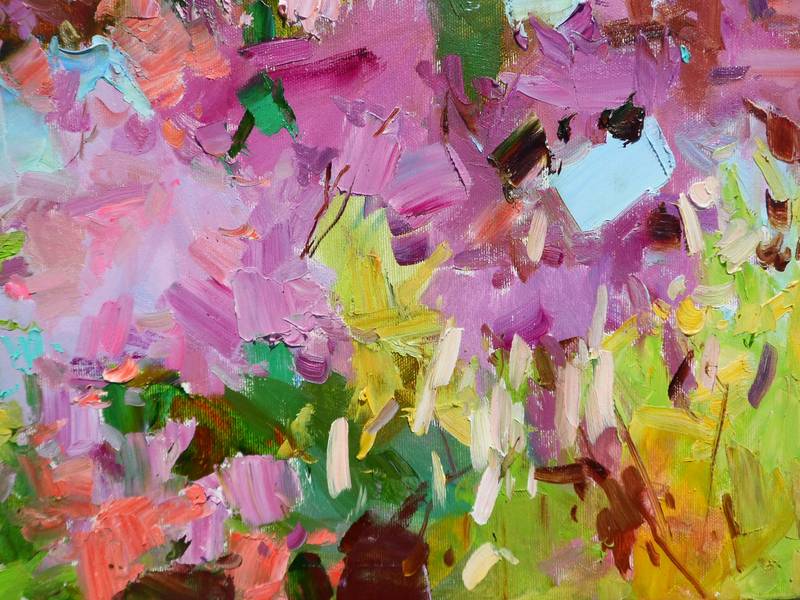 " Azalea Flowers" Fine Art Painting Yehor Dulin - Subjektiv.art