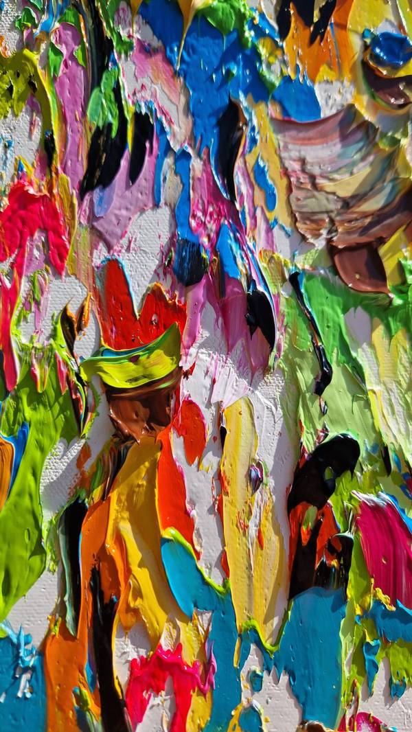 Mercado em festa Impressionistic Painting Christine Drummond - Subjektiv.art