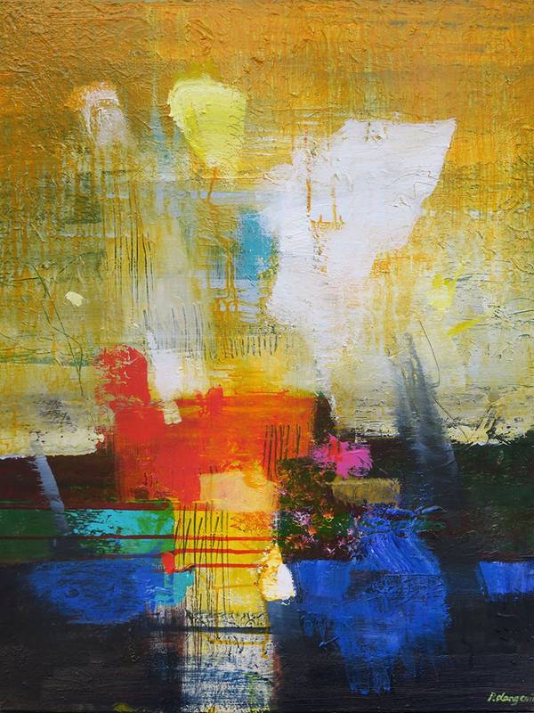Palimpseste chiné 2 Abstract Painting pascal Langevin - Subjektiv.art