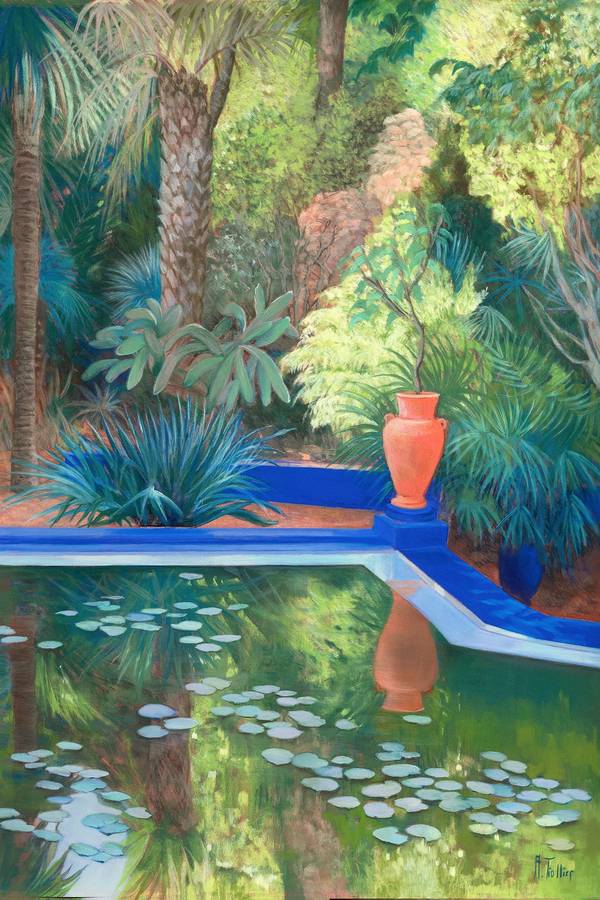 Instant Majorelle VII Fine Art Drawing Agnes Tiollier - Subjektiv.art