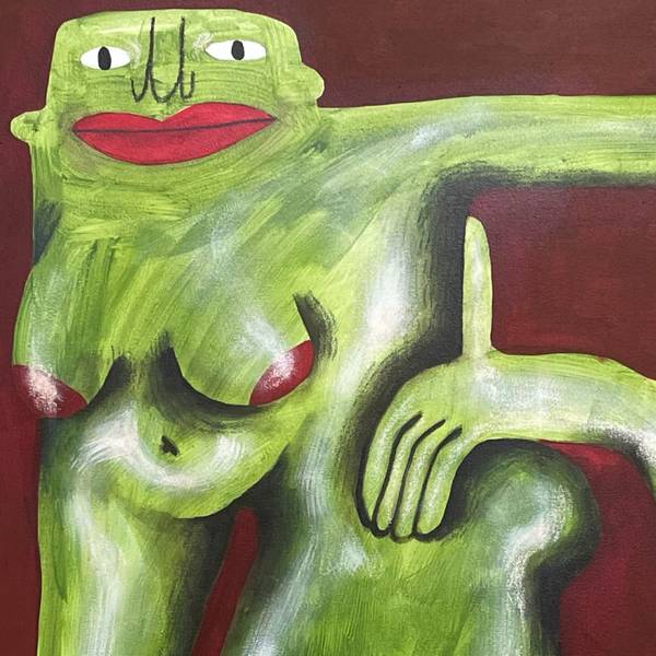 «Disguise» Naive Painting Sasha Luneva - Subjektiv.art