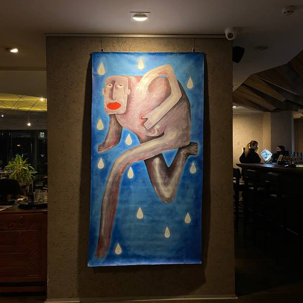 «Sugar man» Naive Painting Sasha Luneva - Subjektiv.art