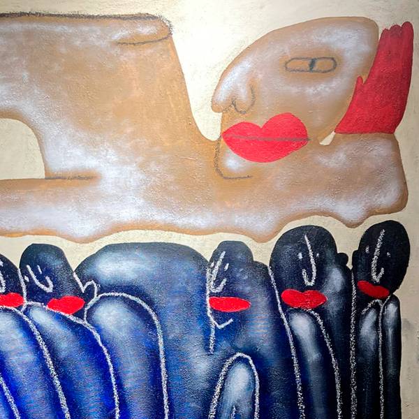 «Multi-layered» Naive Painting Sasha Luneva - Subjektiv.art