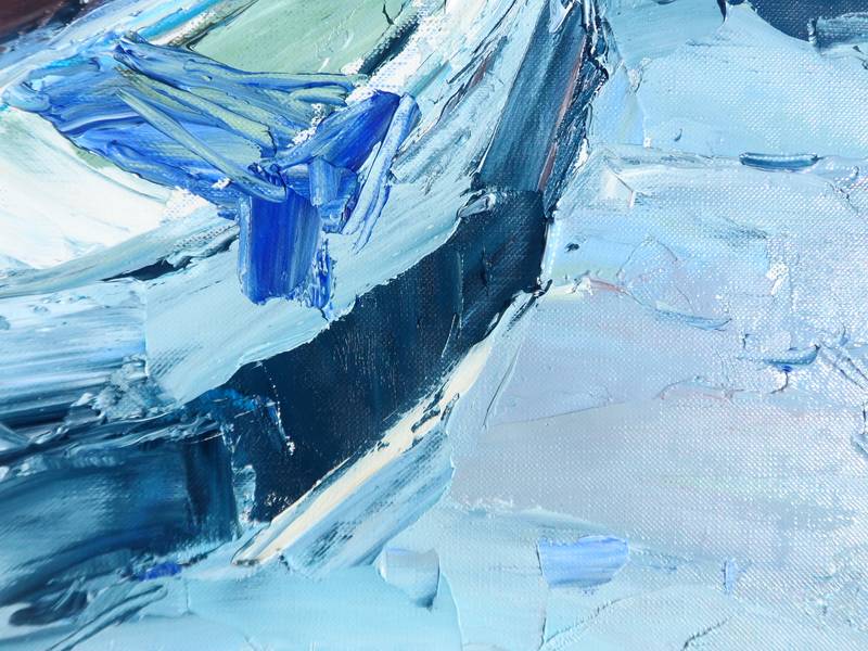 " Boats " Impressionistic Painting Yehor Dulin - Subjektiv.art
