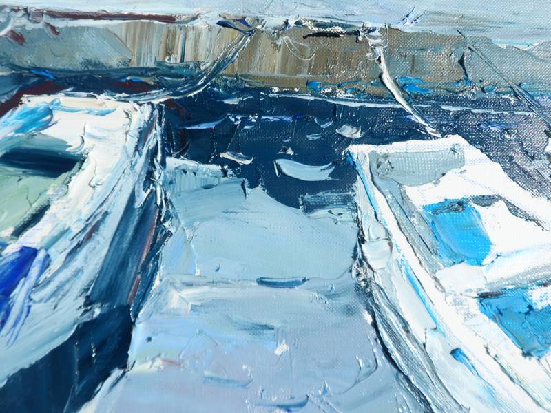 " Boats " Impressionistic Painting Yehor Dulin - Subjektiv.art