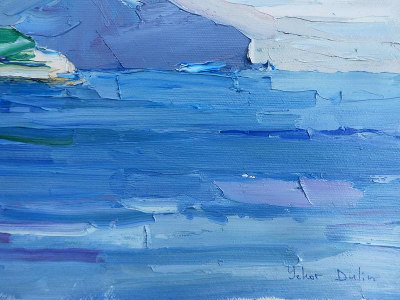 "Warm wind " Expressive and gestural Painting Yehor Dulin - Subjektiv.art