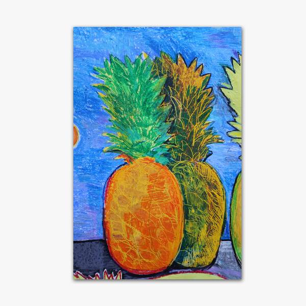 Pineapples Naive Painting Artem Andreichuk - Subjektiv.art
