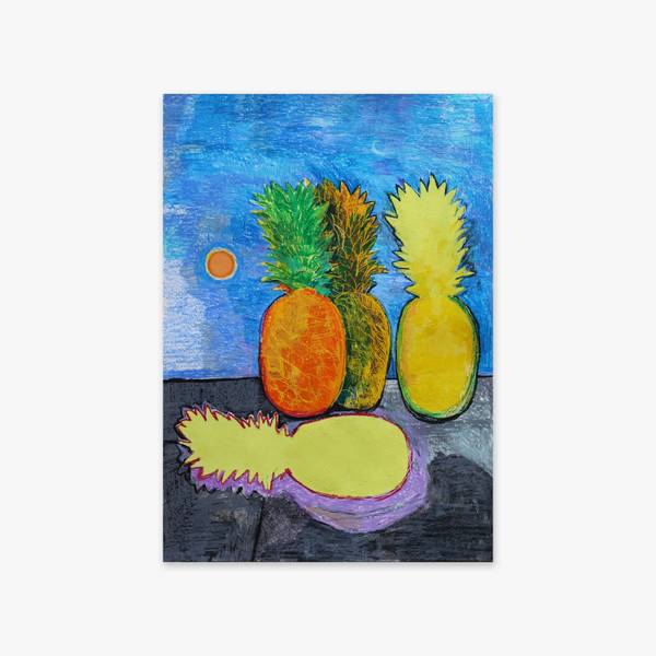Pineapples Naive Painting Artem Andreichuk - Subjektiv.art