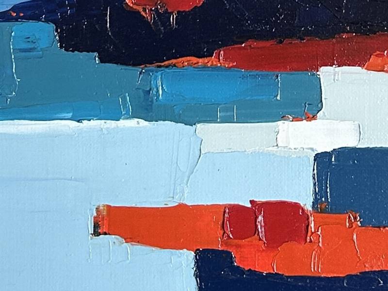 Infiniment bleu 11 (2024) Abstract Painting sandrine HIRSON - Subjektiv.art