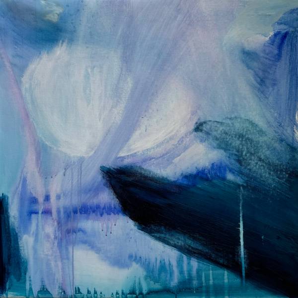 "Diving into blue" Abstract Painting Yana Yarosh - Subjektiv.art