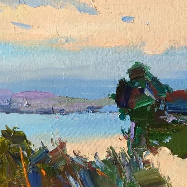 " Silence, evening " Fine Art Painting Yehor Dulin - Subjektiv.art