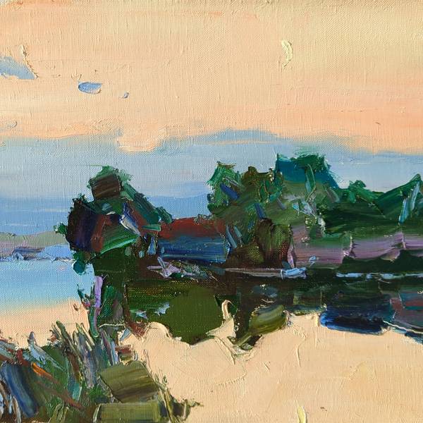 " Silence, evening " Fine Art Painting Yehor Dulin - Subjektiv.art