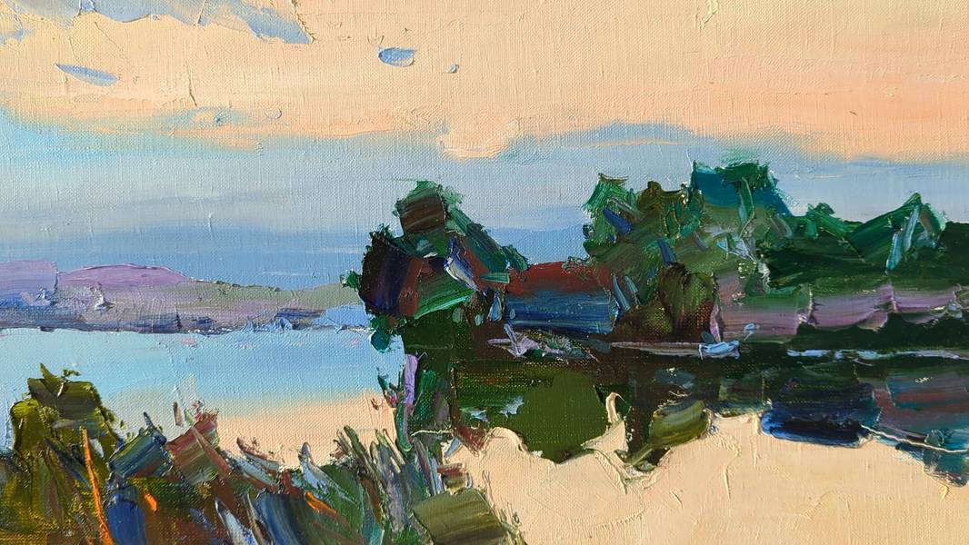 " Silence, evening " Fine Art Painting Yehor Dulin - Subjektiv.art