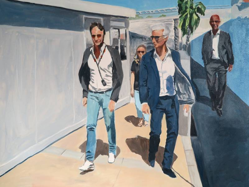 Backstage Fine Art Painting Karine Bartoli - Subjektiv.art