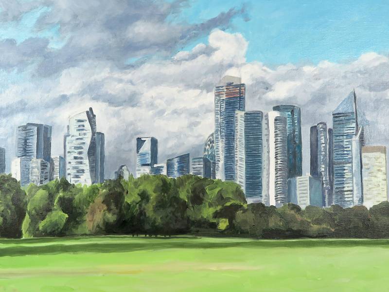 La defense Fine Art Painting Karine Bartoli - Subjektiv.art