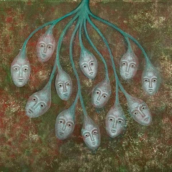 Roots Surrealistic Painting Maria Vasylenko - Subjektiv.art