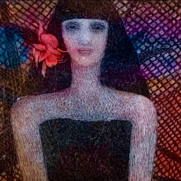 Red flower Fine Art Painting Anna Bulkina - Subjektiv.art