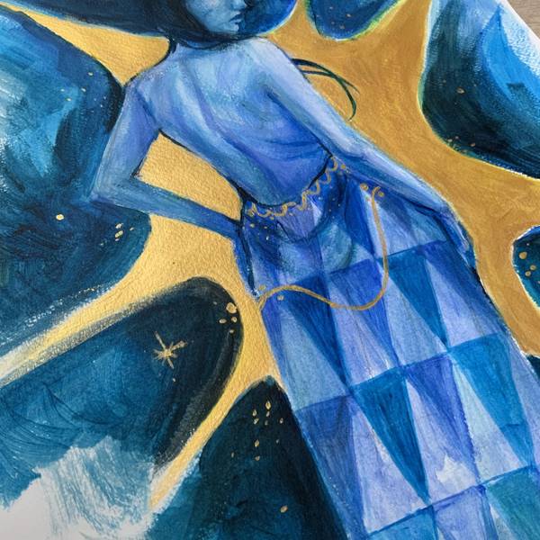 Golden Soul Expressive and gestural Painting Anna Sharynska - Subjektiv.art