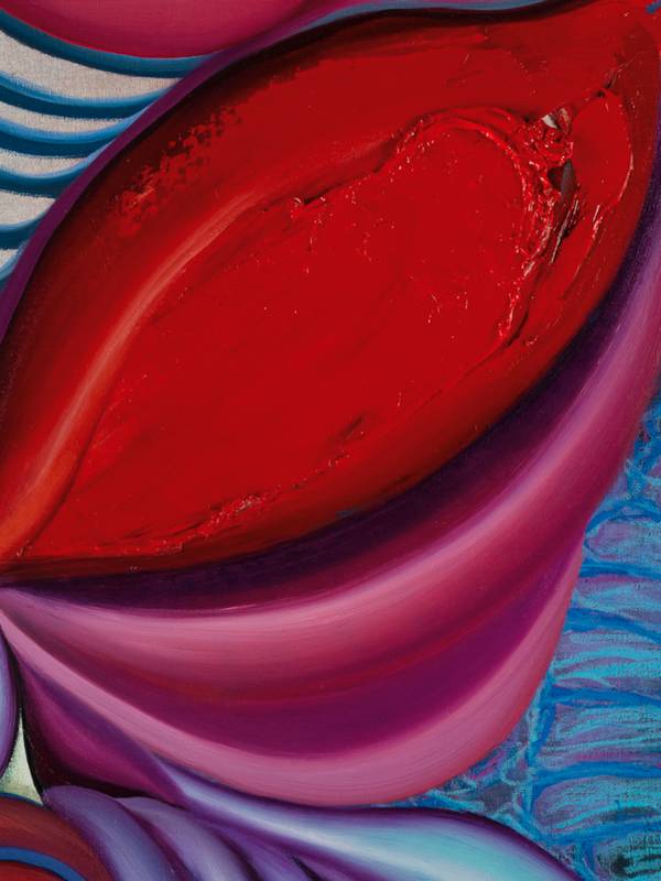 Blood and bones Expressive and gestural Painting Anna Kostritskaya - Subjektiv.art