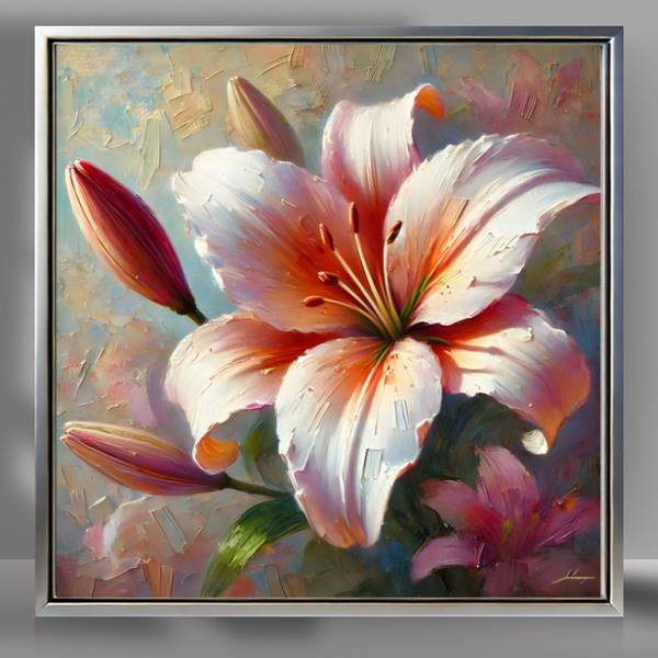 Lily Blossom – High-Resolution Digital Wall Art Modern Prints Ilham Inspira - Subjektiv.art