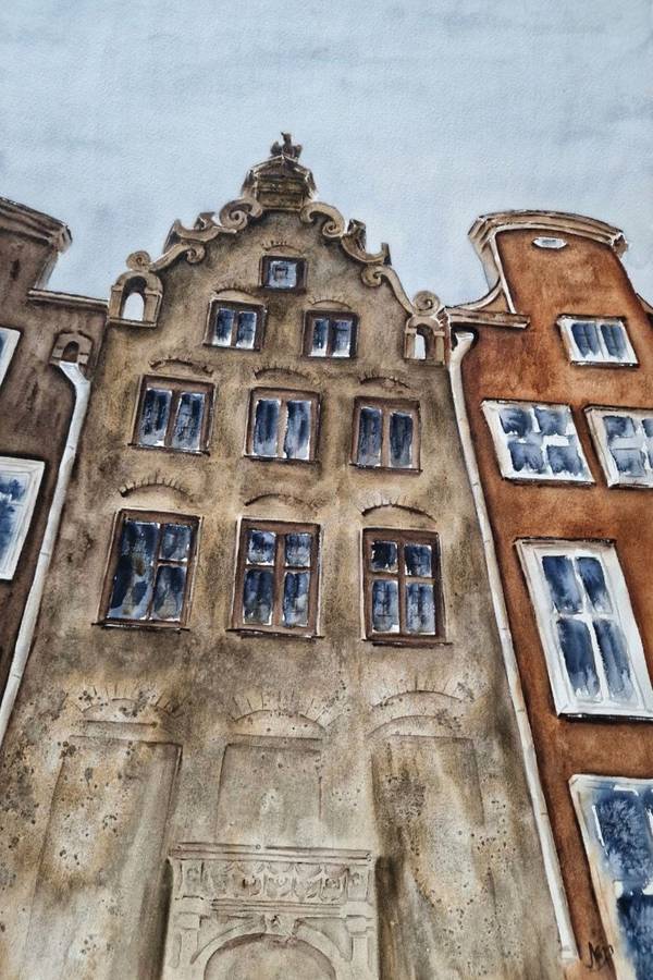 Look up Expressive and gestural Painting Olena Yemelianova - Subjektiv.art