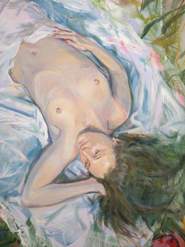 J'aurais aimé être un papillon en plein vol, pour surprendre ton attente. Fine Art Painting francois page - Subjektiv.art