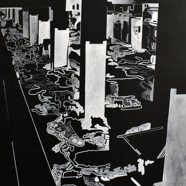 Subway as a shelter Fine Art Painting Vladyslav Riaboshtan - Subjektiv.art