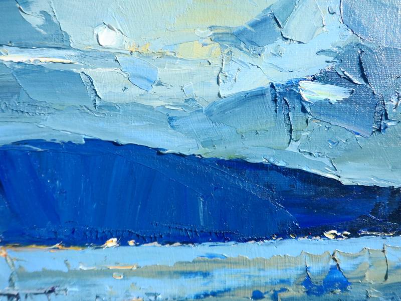 Night life Expressive and gestural Painting Yehor Dulin - Subjektiv.art