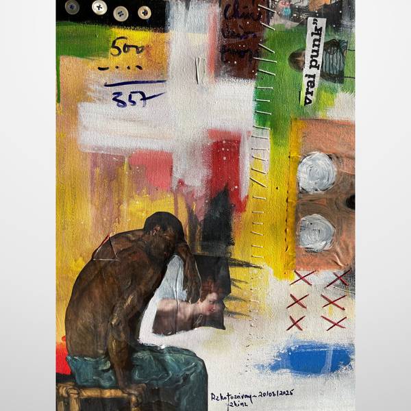 LES COUPS DE COEUR DES ARTISTES Collage Mixed media Tahina Rakotoarivony - Subjektiv.art