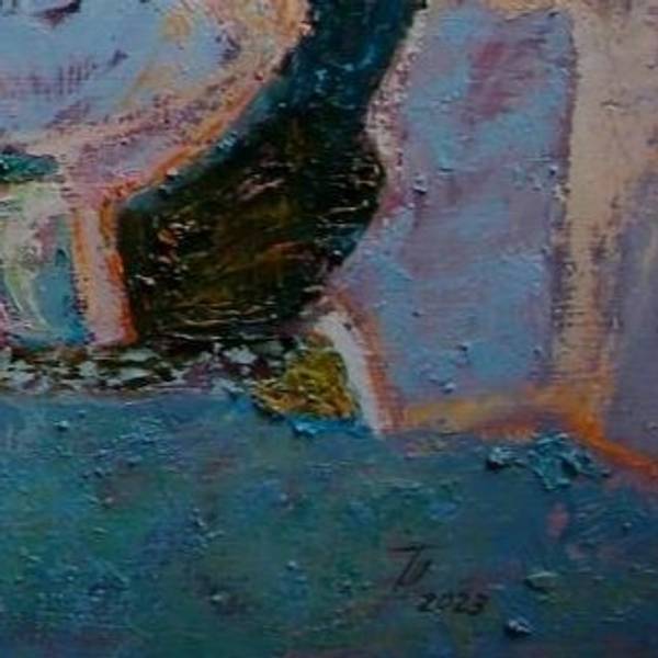 Silent meditation Fine Art Painting Tetiana Shuliak - Subjektiv.art