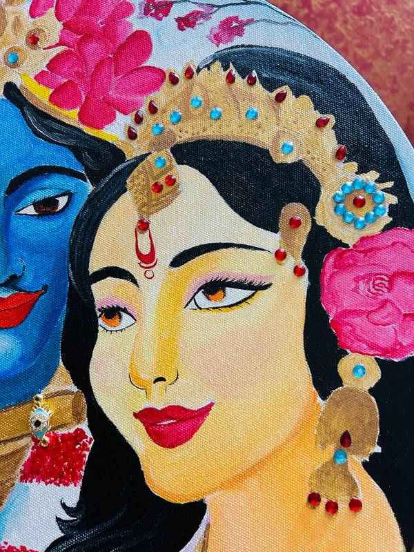 Radha krishna Unspecified Drawing vanshita Agrawal - Subjektiv.art