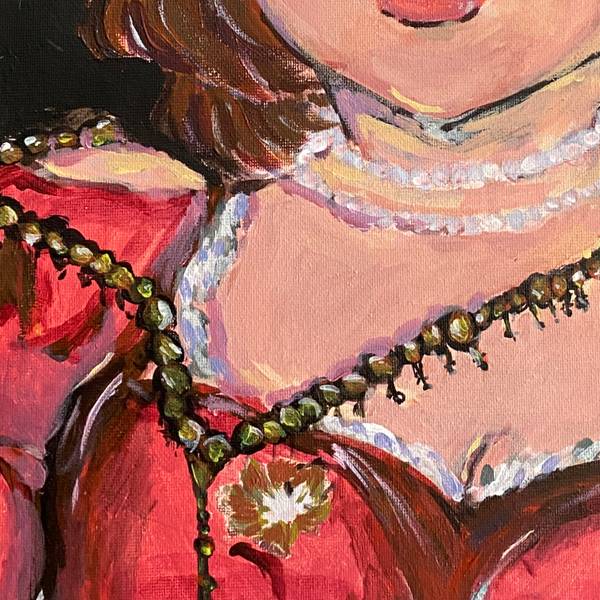 Crimson Expressive and gestural Painting wejden nn - Subjektiv.art