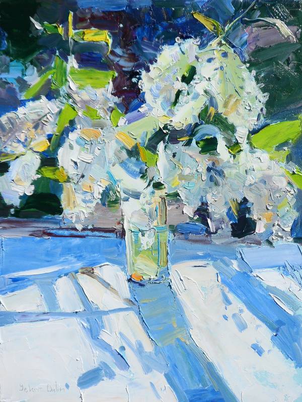 Lilac Impressionistic Painting Yehor Dulin - Subjektiv.art