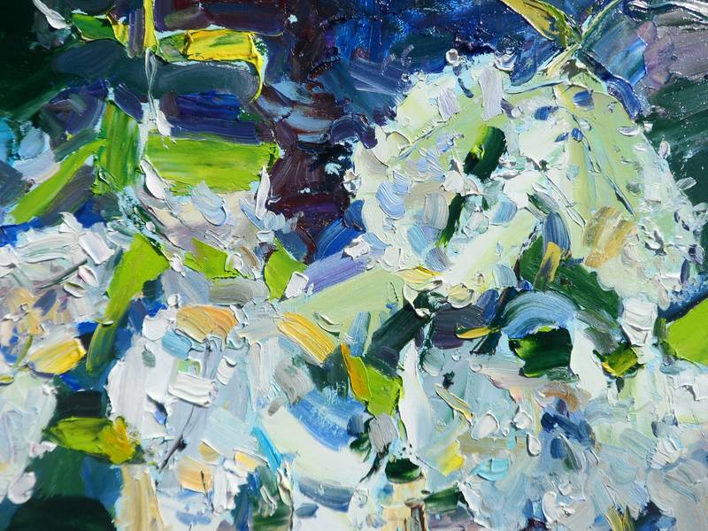 Lilac Impressionistic Painting Yehor Dulin - Subjektiv.art