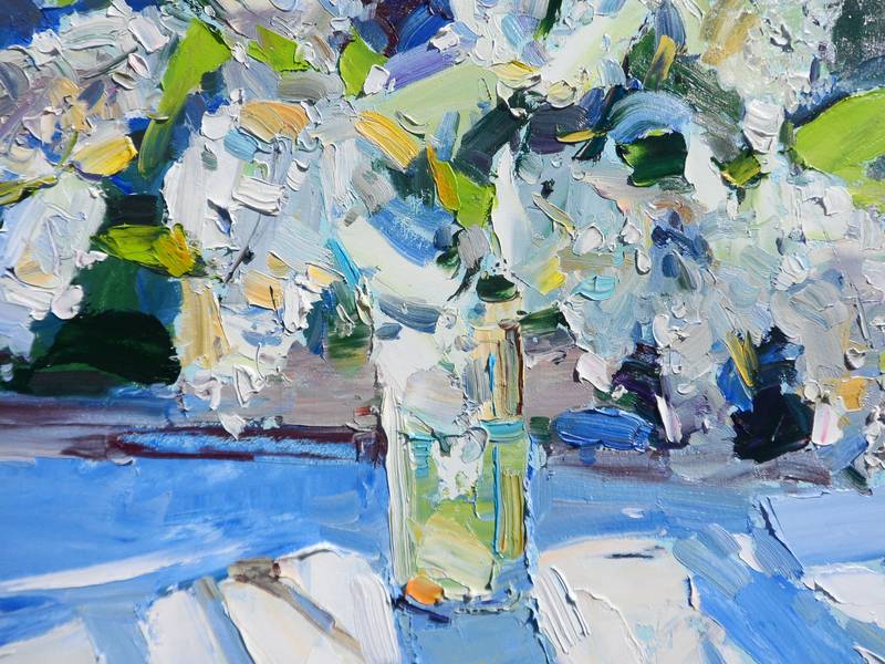 Lilac Impressionistic Painting Yehor Dulin - Subjektiv.art