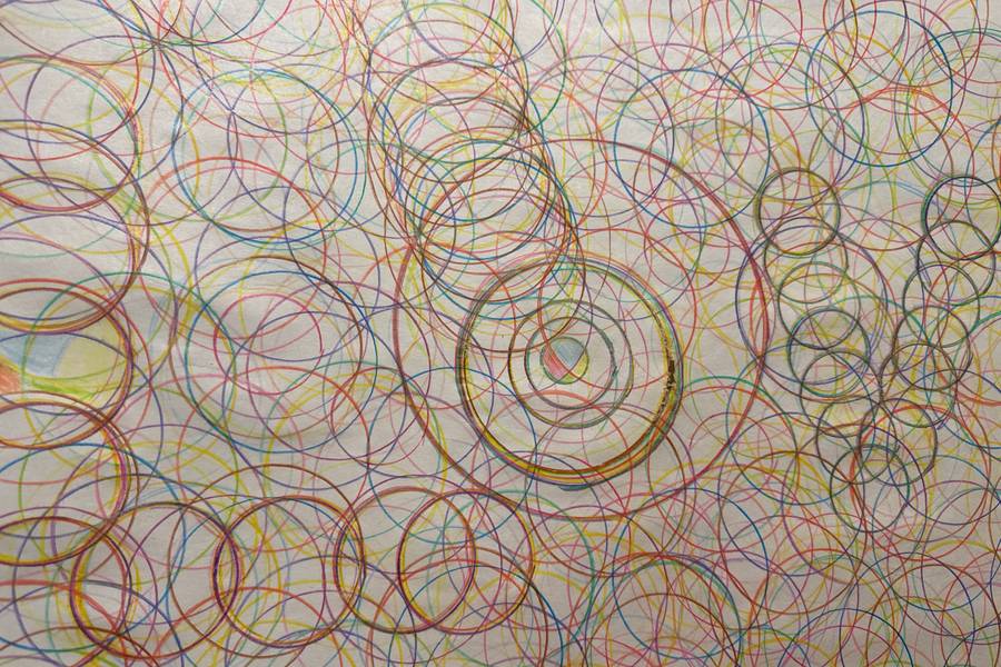 Circle of Love Abstract Drawing chris Buchanan - Subjektiv.art