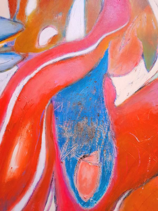 Histórias de Sol Abstract Painting Sandra Mateus Henriques - Subjektiv.art