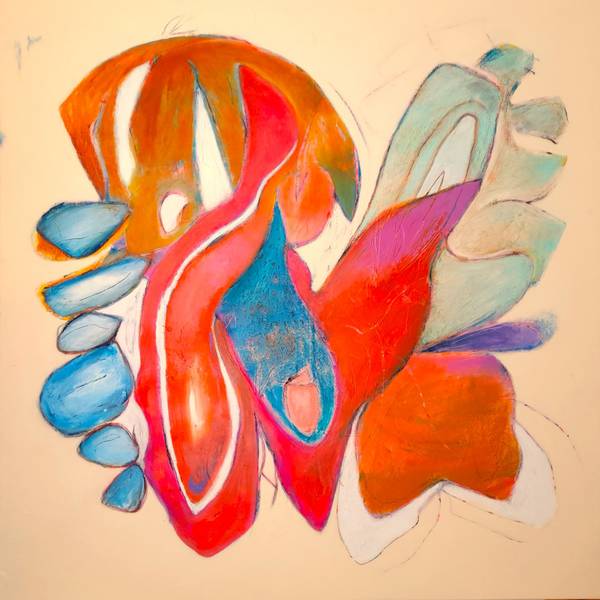 Histórias de Sol Abstract Painting Sandra Mateus Henriques - Subjektiv.art
