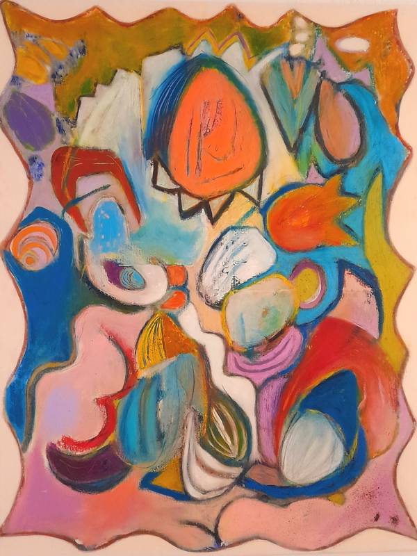 Teatro Abstract Painting Sandra Mateus Henriques - Subjektiv.art