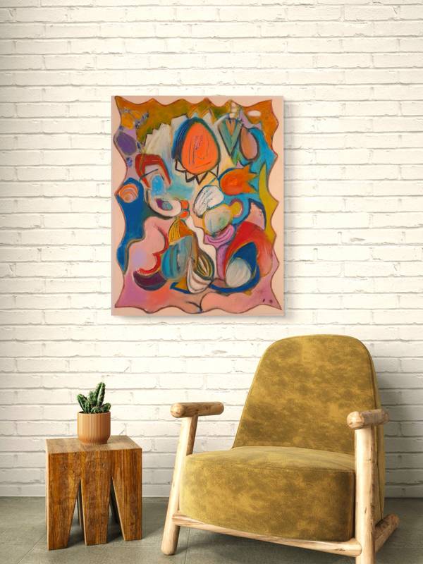 Teatro Abstract Painting Sandra Mateus Henriques - Subjektiv.art