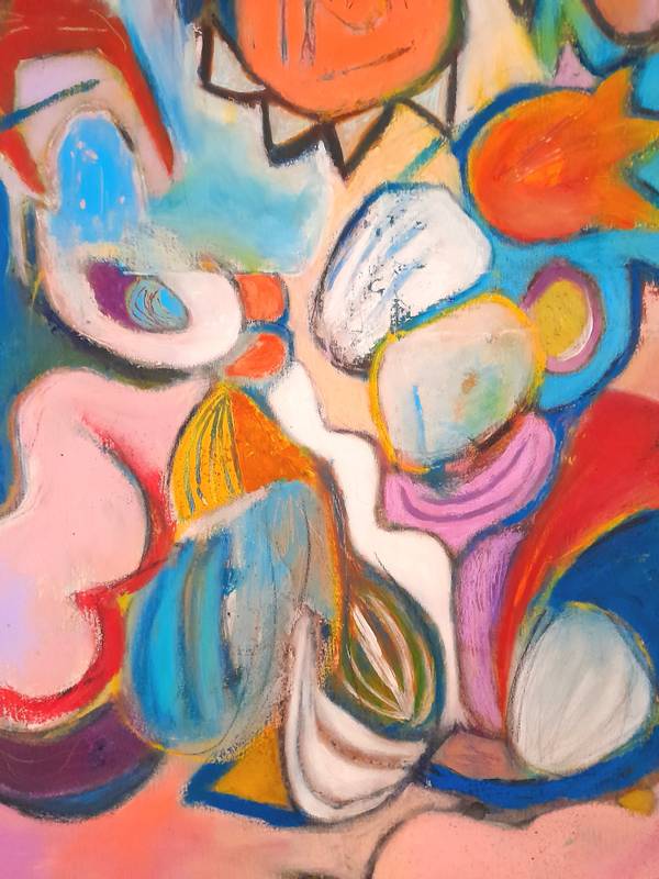 Teatro Abstract Painting Sandra Mateus Henriques - Subjektiv.art