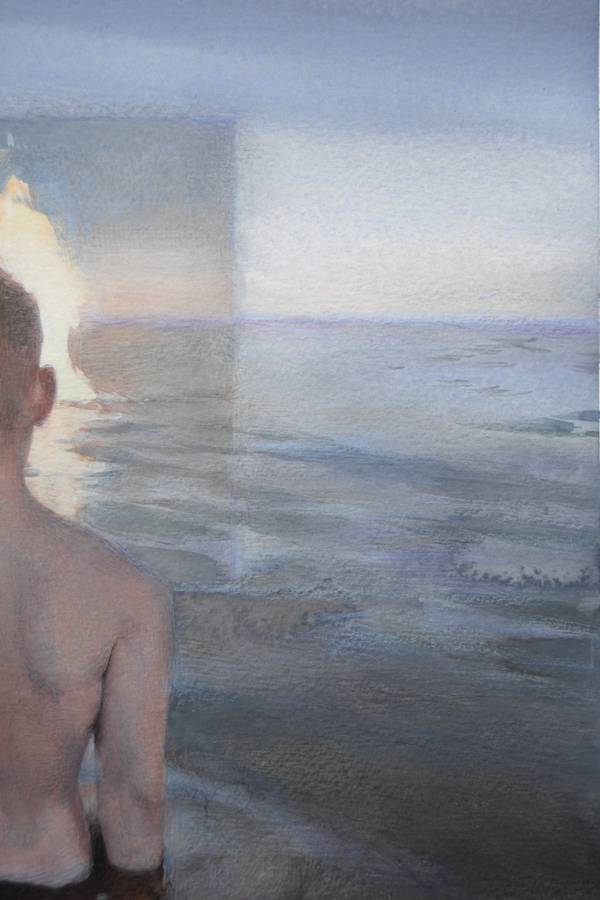 The Image That Invented Itself (watercolor version) Surrealistic Painting Yuliia Holub - Subjektiv.art